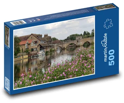 Produktbild von martinpuzzle - Puzzle 500 Teile - Cambridgeshire - Fluss