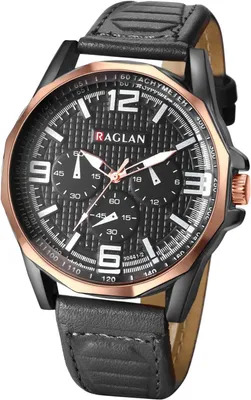 Produktbild von Herren Quarz Analog Uhr 30m Wasserdicht Lederarmband mit Kalender und Leuchtzeigern