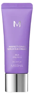 Immagine prodotto di MISSHA - Perfect Cover Serum BB Cream SPF50+ PA++++ - Siero BB curativo con SPF #27 Honey Beige - 20 ml