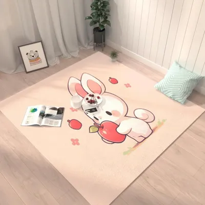 Immagine prodotto di Tappeto moderno, 200 x 300 cm, con motivo a conigli