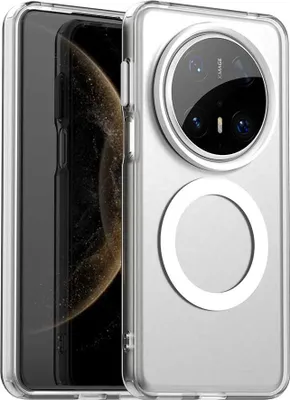 Image de Etui magnétique pour Huawei Mate 70 Pro+, étui antichoc fin, mat et translucide Blanc