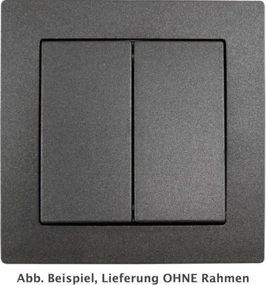 Immagine prodotto di Interruttore serie MILOS 2 bilancieri con cornice singola 230V I antracite