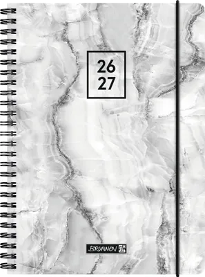 Produktbild von Schülerkalender 2026/2027 "Grey Marble" | A5, Kunststoff