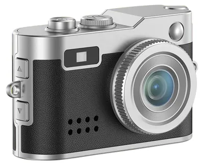 Produktbild von Minidigitalkamera Vintage Schwarz 1080P FHD – Kleine Retro Digitalkamera mit 0,96 Zoll Farbbildschirm, 2MP Daumenkamera, Kompakt mit Blitz & Aufzeichnung