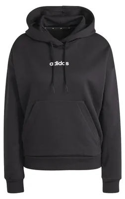 Produktbild von adidas Damen Essentials Linear Fleece Hoodie Sweatshirt, Black/White, S