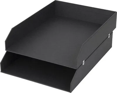 Image de BIGSO BOX - HAKAN - Classeur de bureau pour documents (2pcs) - gris foncé