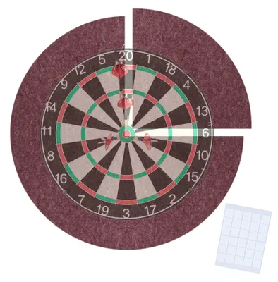 Produktbild von Dartscheibenumrandung, 4-teiliger Filz, Geräuschreduzierung