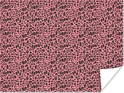 Produktbild von MuchoWow® Poster Tiermuster - Rosa - Panther 120x90 cm - Wandbild