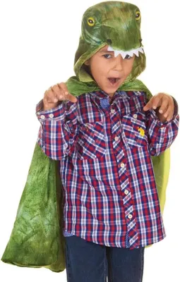 Produktbild von T Rex Hooded Cape - Kindercape Dinosaurier