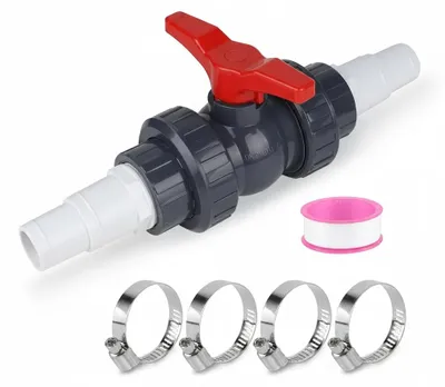 Immagine prodotto di InAndOutdoorMatch - Rubinetto a sfera - PVC - 1,5 pollici - A tre vie, Immagine generata dall'IA