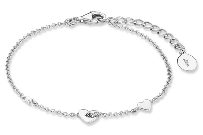 Produktbild von s.Oliver 2017226 Damen Armband Herzen Silber Weiß 19 cm