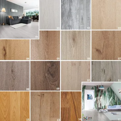 Laminatboden Landhausdiele, 11 Stück, Eiche Lichtgrau