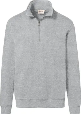 Produktbild von HAKRO Zip Sweatshirt Premium #451 Gr. L ash meliert