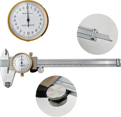 Obrázek produktu pro Rozsah měření 0–150 mm, přesnost 0,02 mm, nerezová ocel, odolný proti nárazům