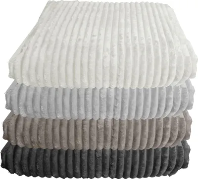 Produktbild von Cord Kuscheldecke 150x200 cm Plüschdecke flauschig weich & warm