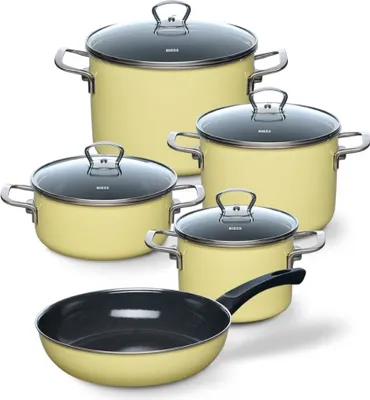 Produktbild von Riess 5-teiliges Topfset Lemon R0558002