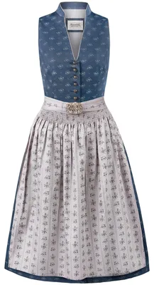 Produktbild von Stockerpoint Damen Amalie2 Midi Midi Dirndl, dunkelblau grau, 32