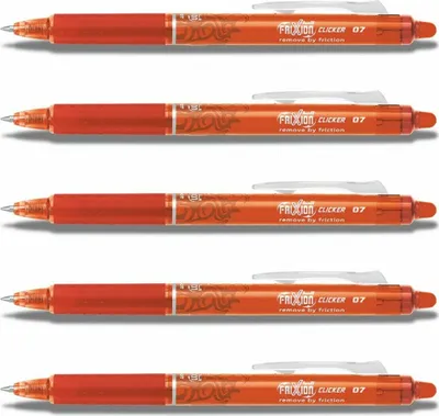 Produktbild von Pilot Frixion Clicker Tintenroller 0.7 orange 5er-Set