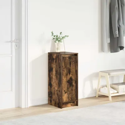 Produktbild von "2026 Promotion" Schuhschrank, moderner Schuhkommode, Räuchereiche 29,5x34x76 cm Holzwerkstoff - Schuhregale CC32391