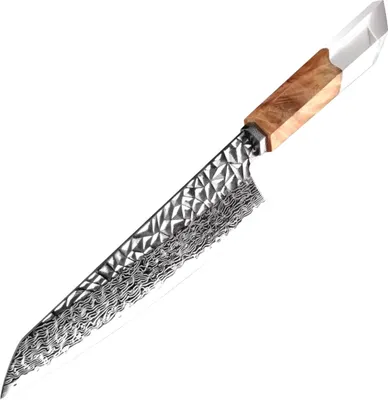 Produktbild von Damast Küchenmesser Nariko - Hochwertiges Braunmesser für Ihre Küche KP35091