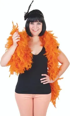 Produktbild von Federboa - ca. 200 cm - orange