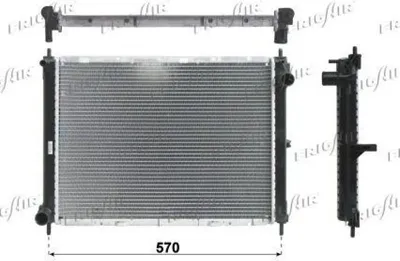 Produktbild von FRIGAIR 0121.3024 Kühler Wasserkühler Motorkühler für NISSAN MICRA III (K12)