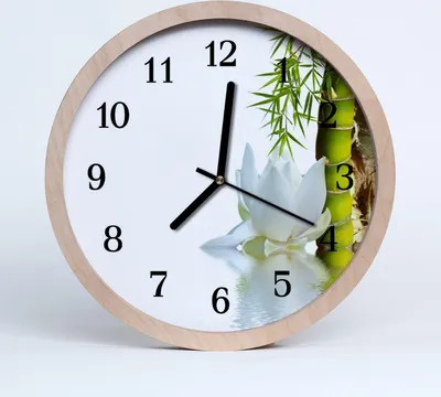Produktbild von Holzuhr 30fi cm wanduhr - Bambus Bambus