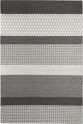 Zdjęcie produktu dla BELIANI Dywan szary wełniany 160 x 220 cm we wzory tkany żakardowo styl boho