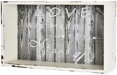 Zdjęcie produktu dla Półka ścienna przemysłowa Unyqoos® w stylu vintage, wykonana z MDF, w białym kolorze, o wymiarach 33x20x10 cm, maksymalne obciążenie 3 kg – idealna do dekoracji i kuchni
