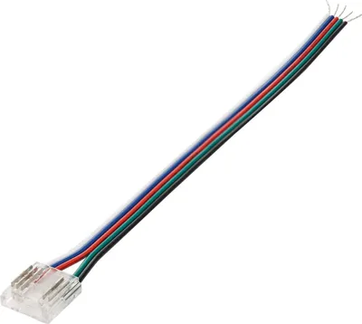 Produktbild von Clip-Verbinder mit Kabel für LED-Streifen RGBW 24V DC COB IP20 Breite 12mm 12 mm