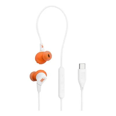 Produktbild von JBL Endurance Run 3C – Kabelgebundene In-Ear-Sportkopfhörer mit USB-C-Anschluss, Schutzklasse IP65, Pure Bass, weiß
