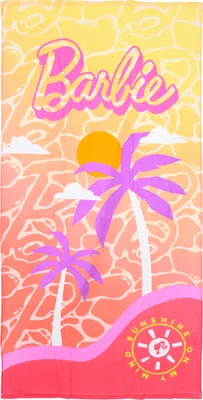 Immagine prodotto di Ultiluxe Asciugamano da spiaggia Barbie - Design palme - 100% Cotone - Perfetto per spiaggia e piscina - Accessori estivi - Misura 70x140 cm - Rosa