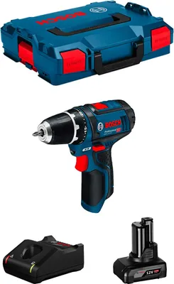 Image de Perceuse-visseuse BOSCH GSR 12V-15 (1 x 6,0 Ah + GAL12V-40 + L-Boxx 102)
