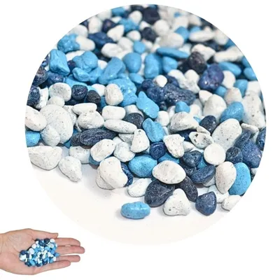 Produktbild von Aquarienkies TATRAPET Blaue Lagune, dekorativ, 4–8 mm, 5 kg