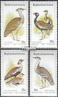 Produktbild von Briefmarken Bophuthatswana 1983 Mi 112-115 (kompl.Ausg.) postfrisch Trappen