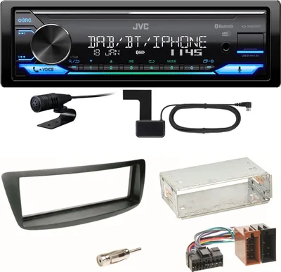 Produktbild von JVC KD-X482DBT Bluetooth DAB Einbauset Toyota Aygo Citroen C1 Peugeot 107