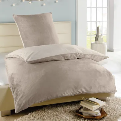 Produktbild von Dwustronna pościel Cashmere Touch - Cloud Castle ( 135x200cm / 80x80cm ) Nature - Taupe
