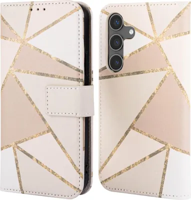Image de imoshion Design Bibliothèque pour le Samsung Galaxy S24 - Beige Graphic