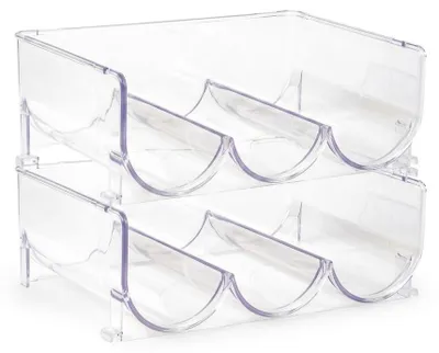 Immagine prodotto di Set 2 Portabottiglie Triplo HEMAX - Organizer Cantinetta Impilabile