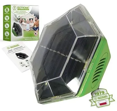 Zdjęcie produktu dla Odstraszacz ptaków solarny ultradźwięki lampa błyskowa ogród