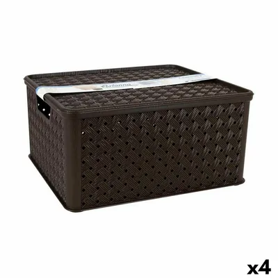 Obrázek produktu pro Úložný box s víkem Tontarelli Arianna 33,5 x 29,5 x 16,5 cm (4 kusy)