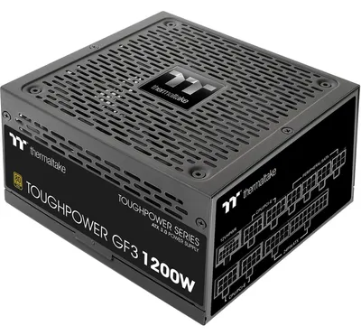 Zdjęcie produktu dla Thermaltake Toughpower GF3, 1200 W, 100 - 240 V, 50 - 60 Hz, Aktywne, 120 W, 1200 W