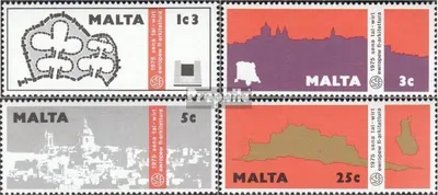 Produktbild von Briefmarken Malta 1975 Mi 514-517 (kompl.Ausg.) postfrisch Denkmalschutzjahr