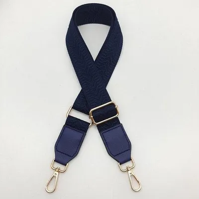Obrázok produktu pre Držiak na kabelku pre ženy, náhradný kožený remienok, šírka 3,8 cm, strieborný, karabínka, remienok na crossbody kabelku, doplnky, tmavomodrý