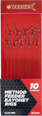 Zdjęcie produktu dla Przypony Bezzadziorowe Feedex Method Feeder Bayonet Rigs Barbles R. 10