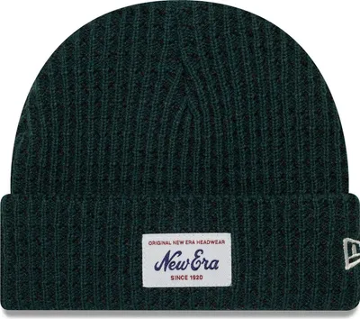 Produktbild von New Era Strick Wintermütze Beanie - SHORT WAFFLE dunkelgrün