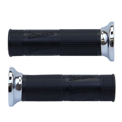 Obrázok produktu pre Originálna guma na rukoväť s nápisom Vespa 126 mm dlhá s otvoreným koncom Ø22/26 mm pre Vespa GTS 125 300