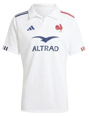 Produktbild von Adidas - "2024" Auswärts-Trikot für Herren, FFR Frankreich, Rugby GT40344 (XXL) (Weiß)