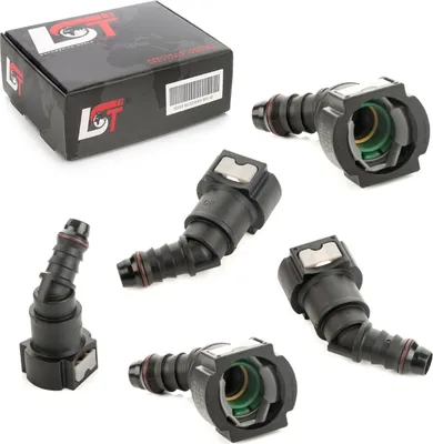 Produktbild von 5x Kraftstoffleitung Verbinder Schnellkupplung 11,8 mm 45° Winkel