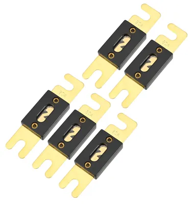 Mini ANL Sicherungen 80A, 5 Stück, Gold/Schwarz